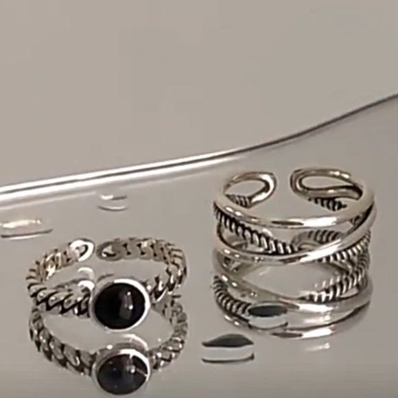 𝅺new 925 Sterling Silver Retro Resizable Ring - Picture 3 of 7